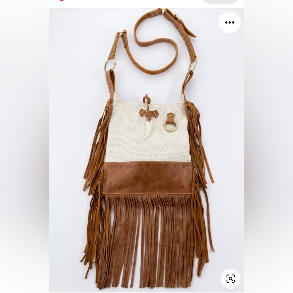 Spell & the Gypsy indiana crochet tusk satchel preowned